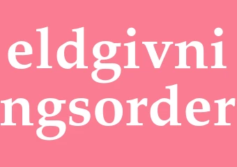 Synonym eldgivningsorder