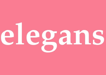 Synonym elegans