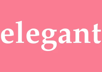 Synonym elegant