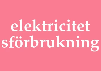 Synonym elektricitetsförbrukning