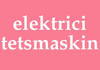 Synonym elektricitetsmaskin