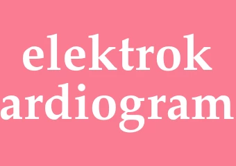 Synonym elektrokardiogram