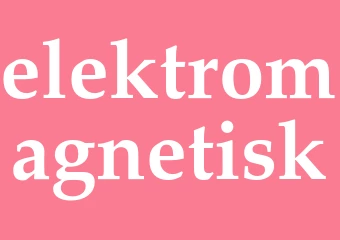 Synonym elektromagnetisk