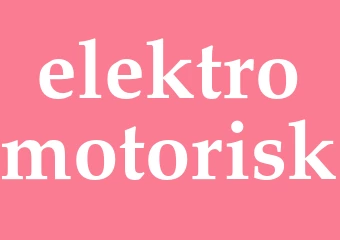 Synonym elektromotorisk