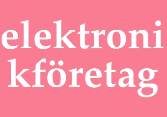 Synonym elektronikföretag