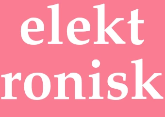 Synonym elektronisk