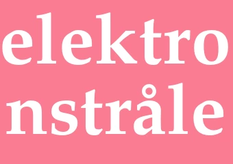 Synonym elektronstråle