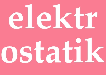 Synonym elektrostatik