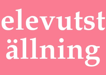 Synonym elevutställning