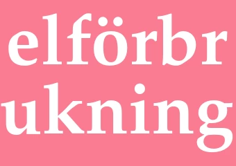 Synonym elförbrukning