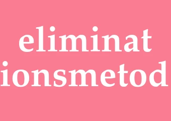 Synonym eliminationsmetod