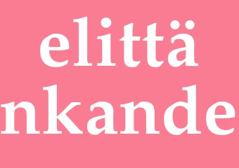 Synonym elittänkande
