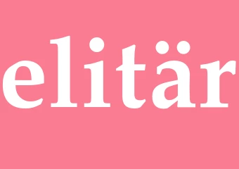Synonym elitär