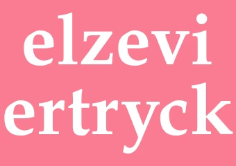 Synonym elzeviertryck
