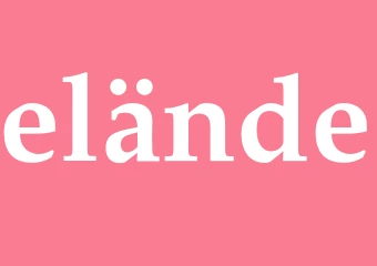 Synonym elände