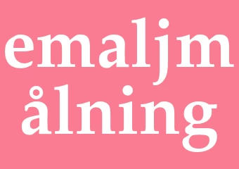 Synonym emaljmålning