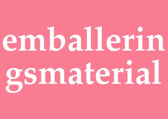 Synonym emballeringsmaterial