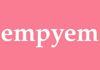 Synonym empyem