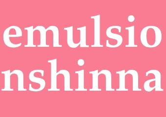 Synonym emulsionshinna