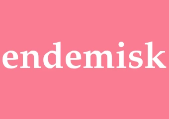 Synonym endemisk