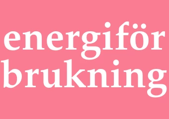 Synonym energiförbrukning