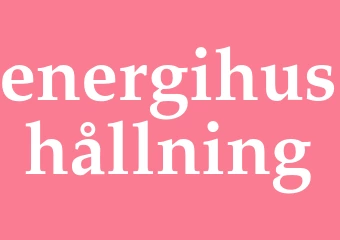 Synonym energihushållning