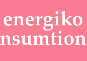 Synonym energikonsumtion