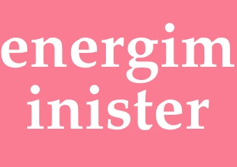 Synonym energiminister