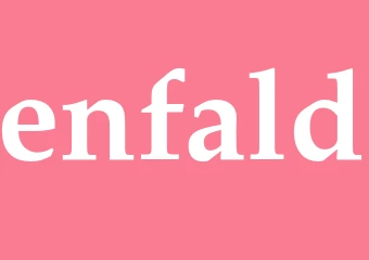 Synonym enfald