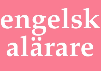 Synonym engelskalärare