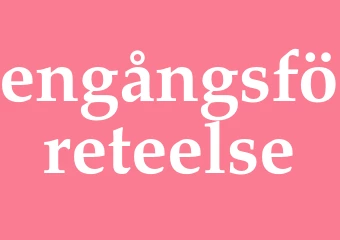 Synonym engångsföreteelse