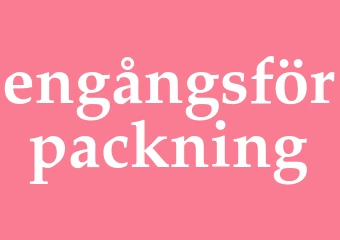 Synonym engångsförpackning