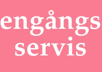 Synonym engångsservis