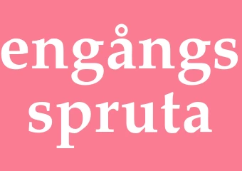 Synonym engångsspruta