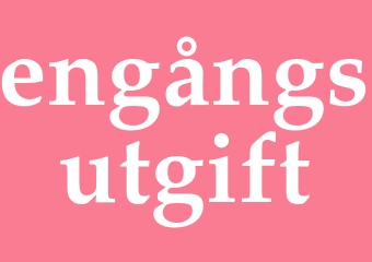 Synonym engångsutgift