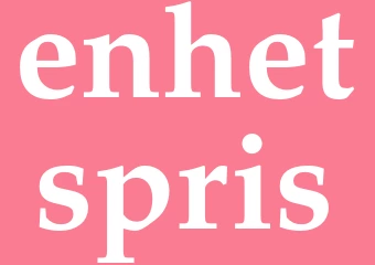 Synonym enhetspris