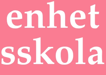 Synonym enhetsskola