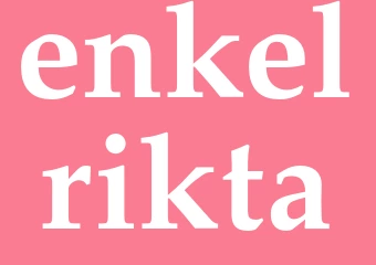 Synonym enkelrikta