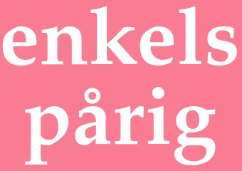 Synonym enkelspårig
