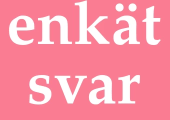 Synonym enkätsvar