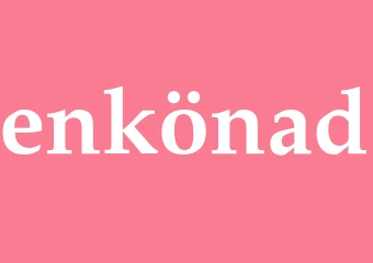 Synonym enkönad