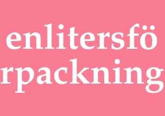 Synonym enlitersförpackning