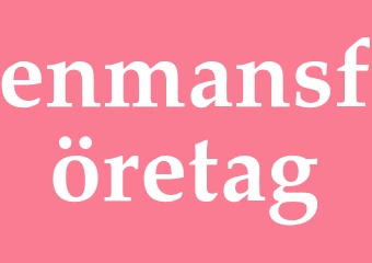 Synonym enmansföretag