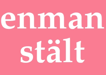 Synonym enmanstält