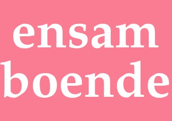 Synonym ensamboende