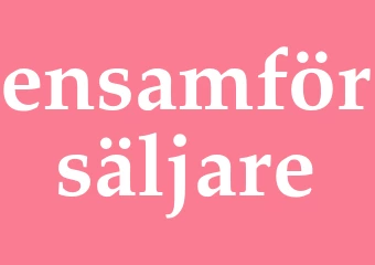 Synonym ensamförsäljare