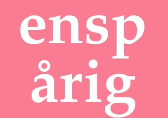 Synonym enspårig
