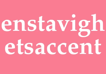 Synonym enstavighetsaccent