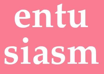 Synonym entusiasm
