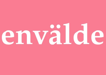 Synonym envälde